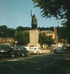 Statue in Winchester taken in 1962.