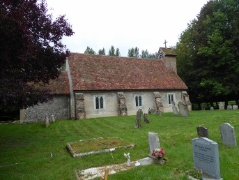 The church in Hunton.